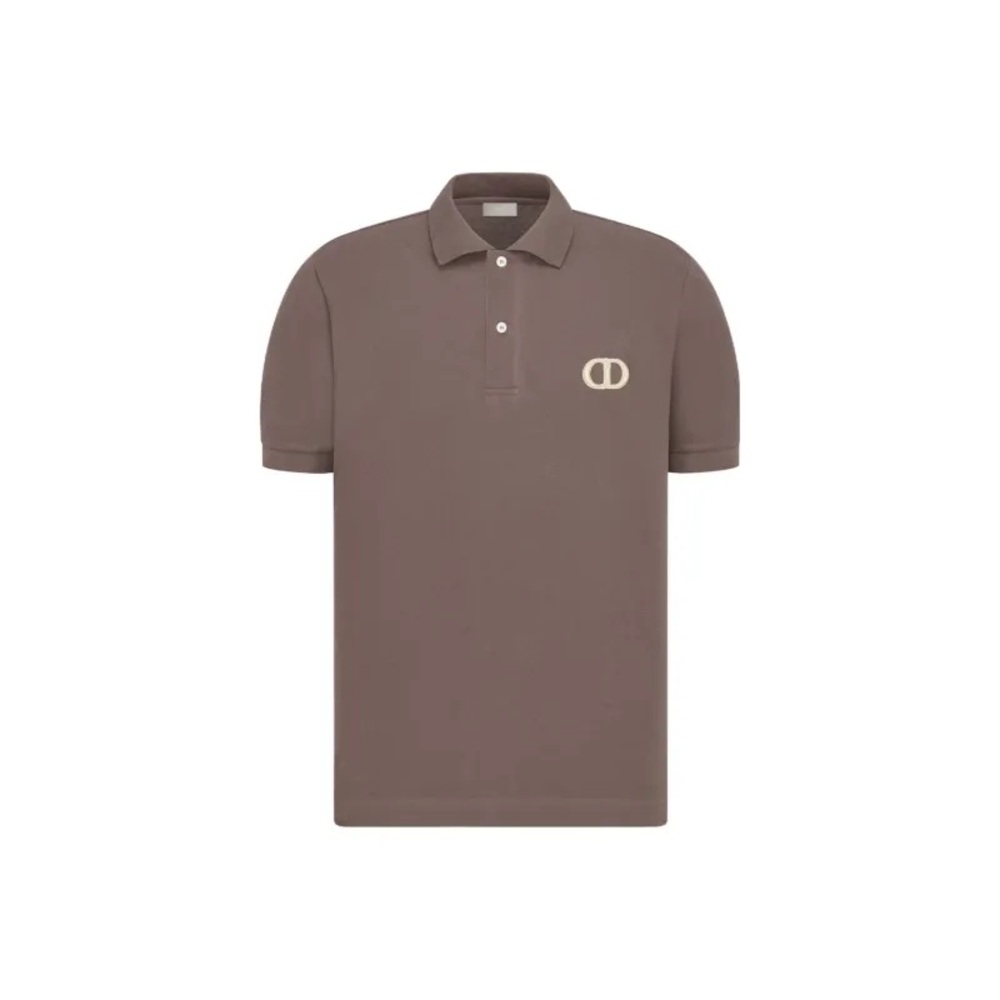 DIOR Polo Shirts Men Brown BRAND NEW WITH TAG